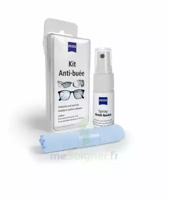 Zeiss Kit Spray Antibuée Fl/15ml + Tissu Microfibres à Mérignac